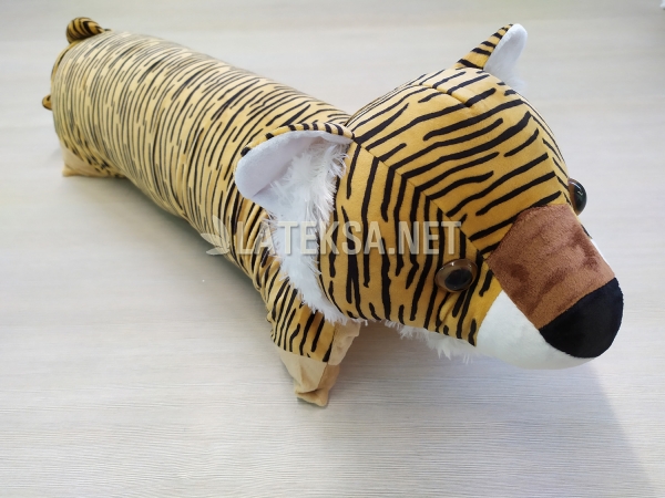 Подушка-игрушка Коричневый Тигр, размер 60x40x5,5 см