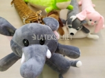 Валик-игрушка Серый Слон, размер 52x10 см, фото 1